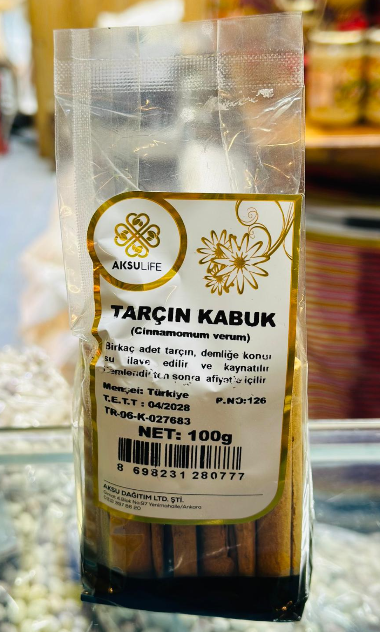 AKSULİFE KABUK TARÇIN 100 GR AKSULİFE KABUK TARÇIN 100 GR