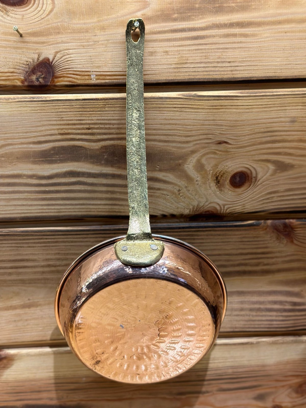 BAKIR SAPLI SAHAN YAĞ ERİTME SAHANI 21 CM SAHAN İÇİ