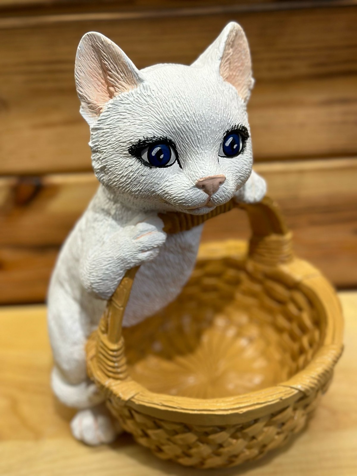 DEKORATİF SAKSI BÜYÜK KEDİ - 30CM-