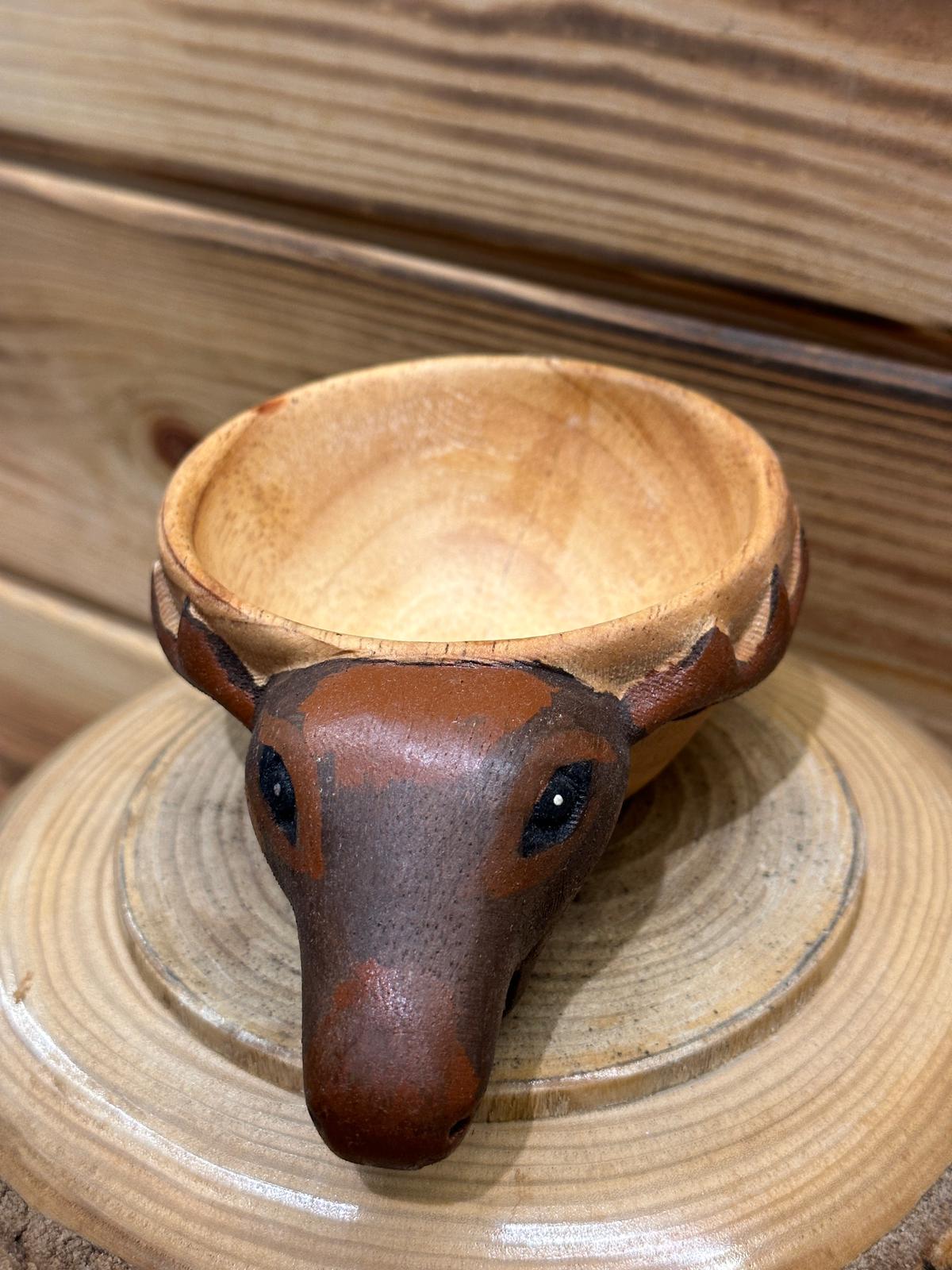 GEYİK KAFA SAPELLİ AĞACI BARDAK