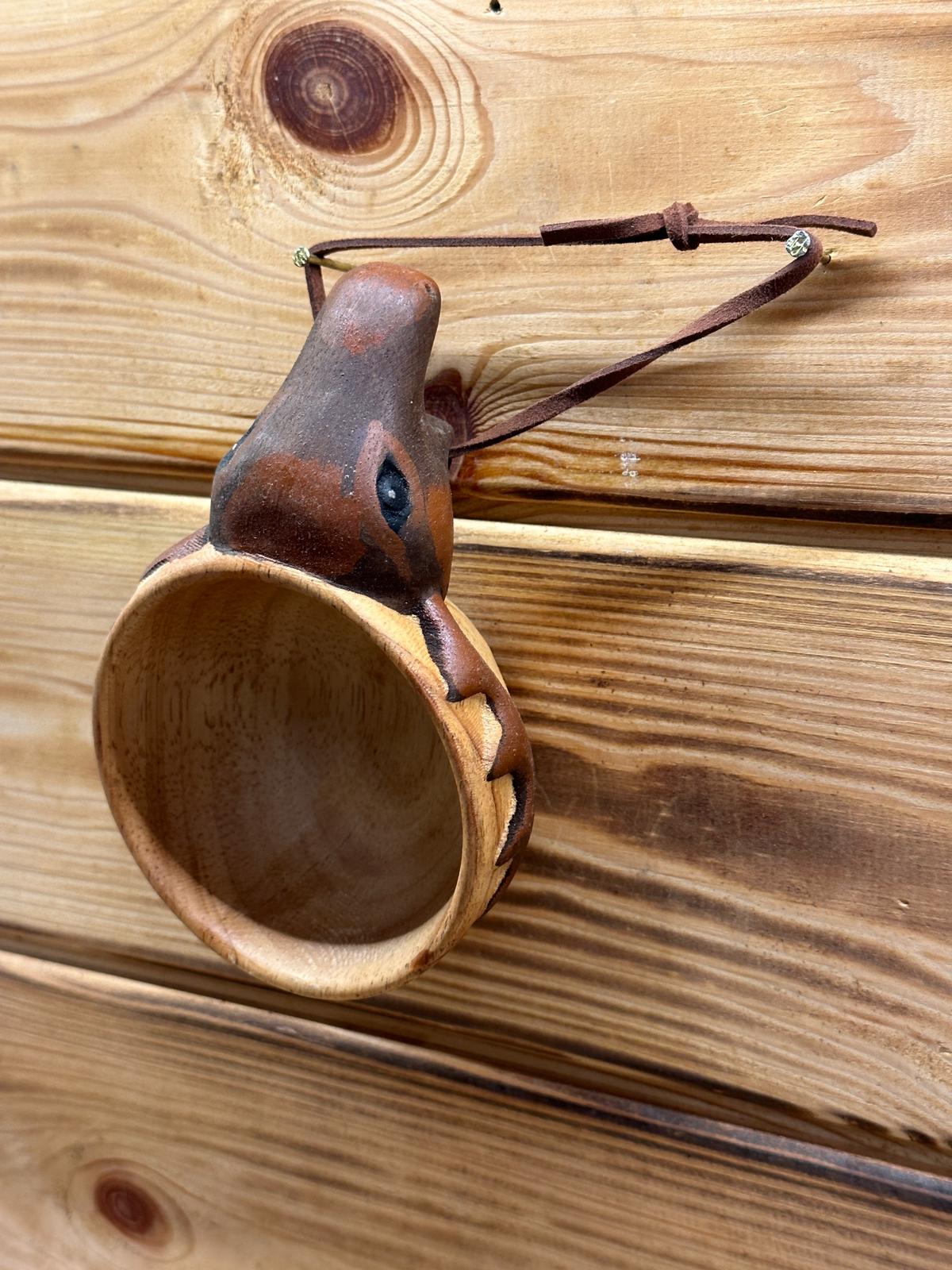 GEYİK KAFA SAPELLİ AĞACI BARDAK