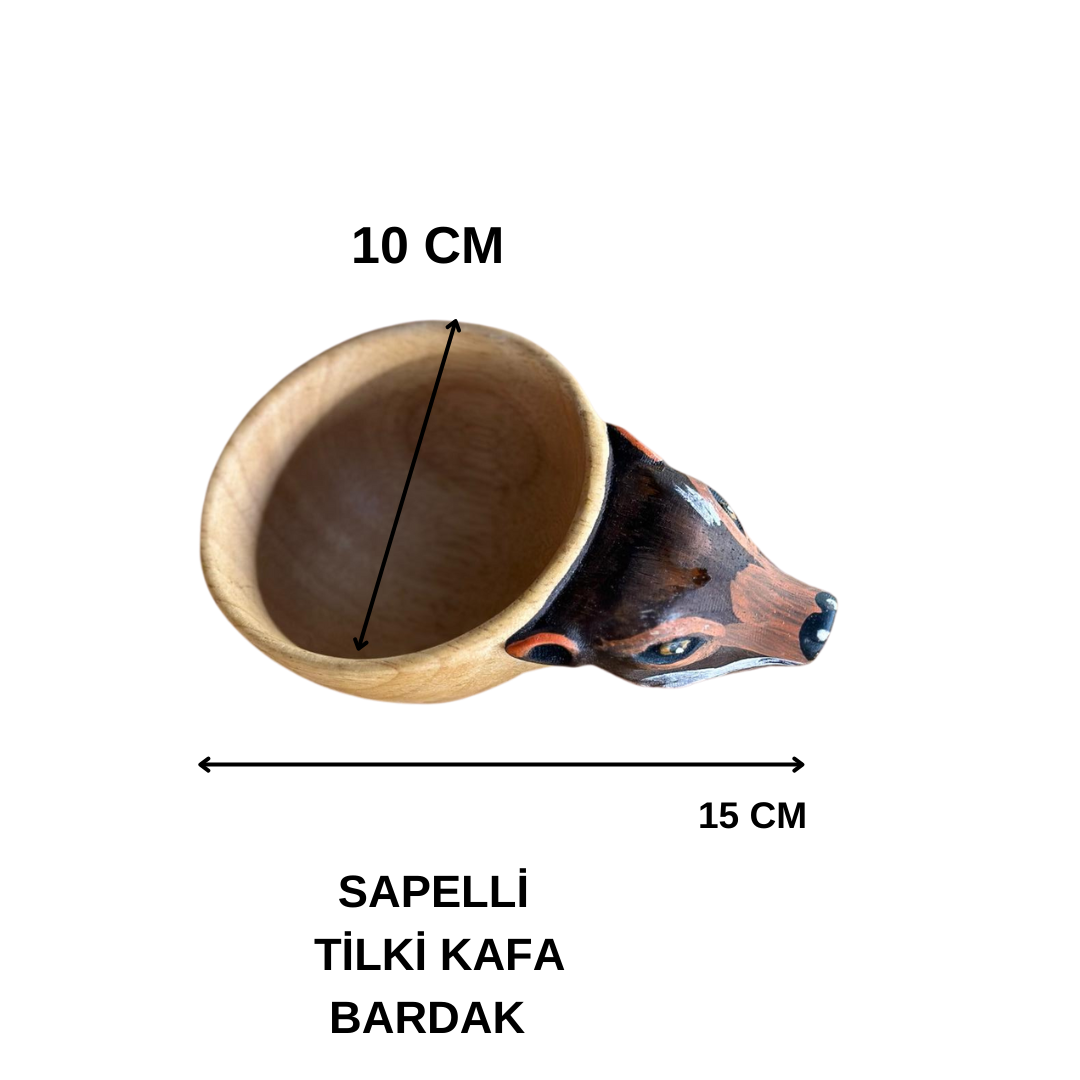 KURT KAFA SAPELLİ AĞACI BARDAK