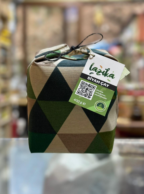 Lazika Siyah Çay Renkli Bez Ambalaj 400 g Lazika Siyah Çay Renkli Bez Ambalaj 400 g
