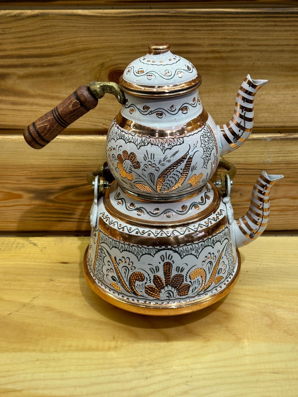 NOSTALJİ ÇAYDANLIK TAKIMI BEYAZ