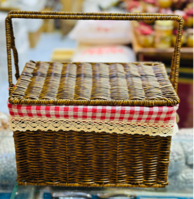 RATTAN KAHV. KÜÇÜK PİKNİK SEPETİ