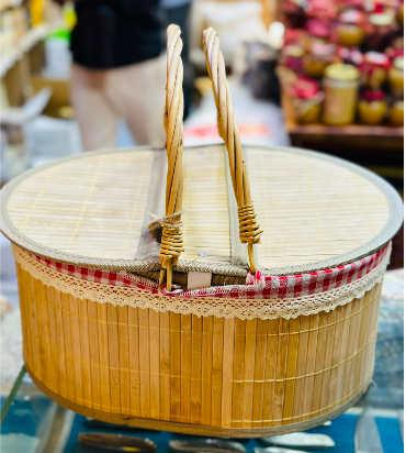 SEPET BAMBU KAPAKLI PİKNİK