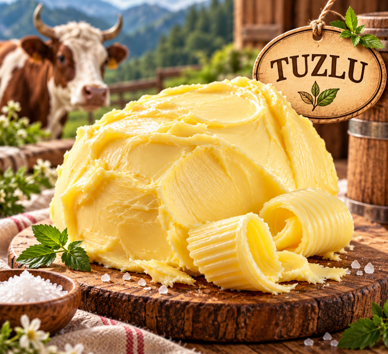 YAYIK DOĞAL TEREYAĞI 1000 GR El Yapımı / İnek Sütü