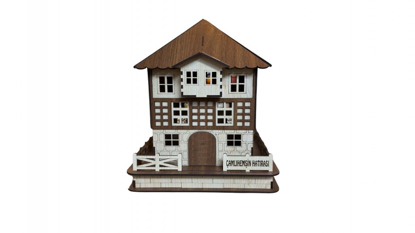 AHŞAP KONAK ORTA BOY   14*16 cm
