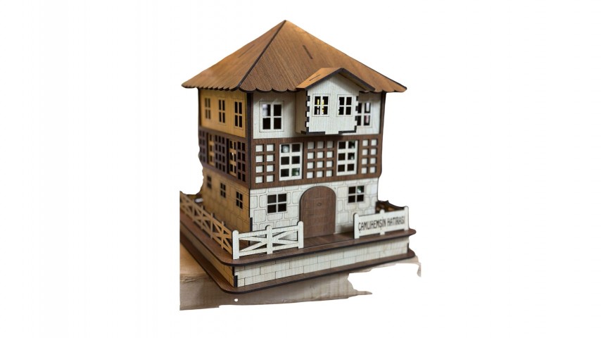 AHŞAP KONAK ORTA BOY   14*16 cm