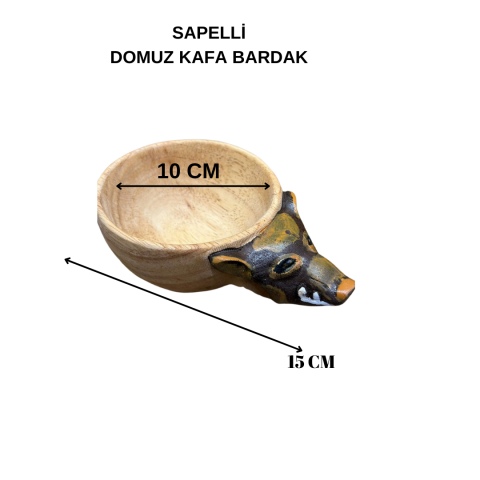 DOMUZ KAFA SAPELLİ AĞACI  BARDAK