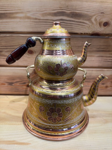 NOSTALJİ ÇAYDANLIK TAKIMI ALTIN SARISI